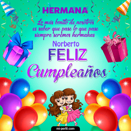 Feliz Cumpleaños Hermana Norberto
