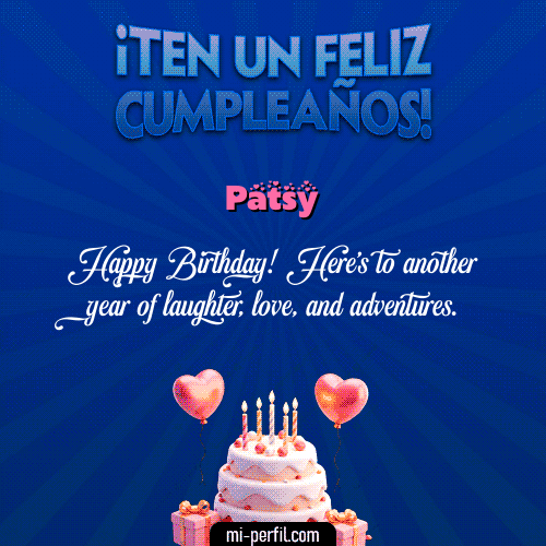 GIF Feliz Cumpleaños Te un Feliz Cumpleaños personalizado con su nombre