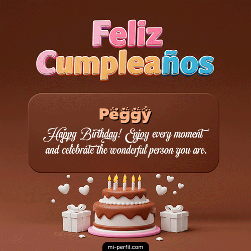 Feliz Cumpleaños IV Peggy