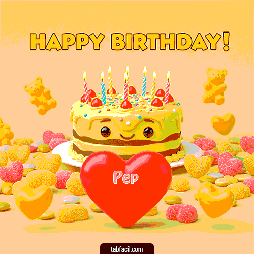 GIF Feliz Cumpleaños Feliz Cumpleaños Amor II personalizado con su nombre