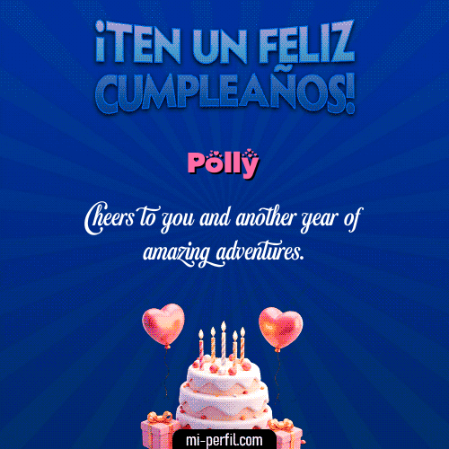 Te un Feliz Cumpleaños Polly