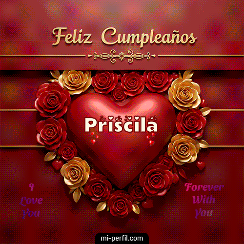Feliz Aniversario Mi Amor 2 Priscila