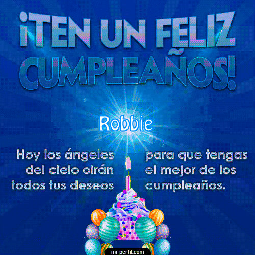 Ten un Feliz Cumpleaños Robbie