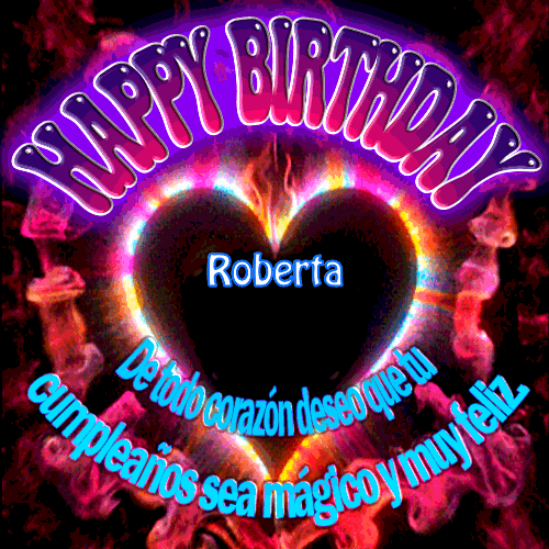 Feliz Cumpleaños Amiga II Roberta