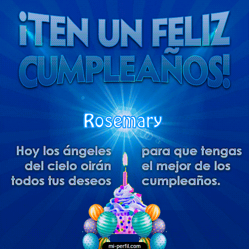 Ten un Feliz Cumpleaños Rosemary