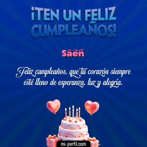Te un Feliz Cumpleaños Saen