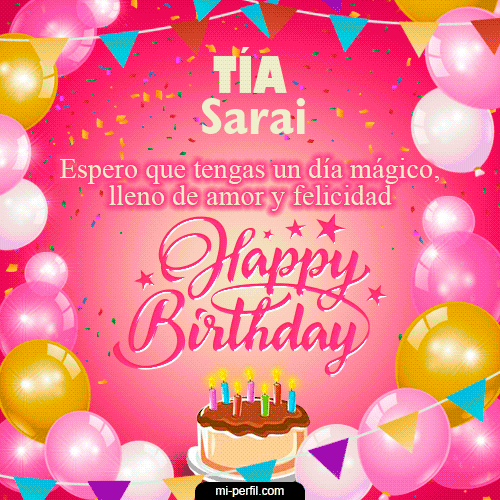 Happy BirthDay Tía Sarai