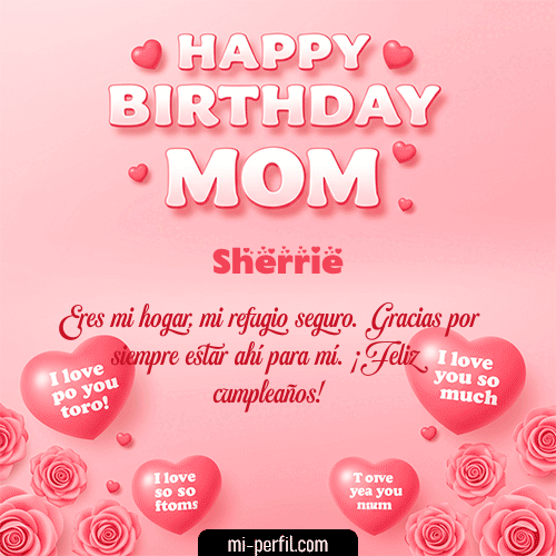 GIF Feliz Cumpleaños Un Feliz Cumpleaños Mamá personalizado con su nombre