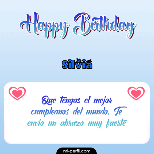 Happy Birthday II Silvia