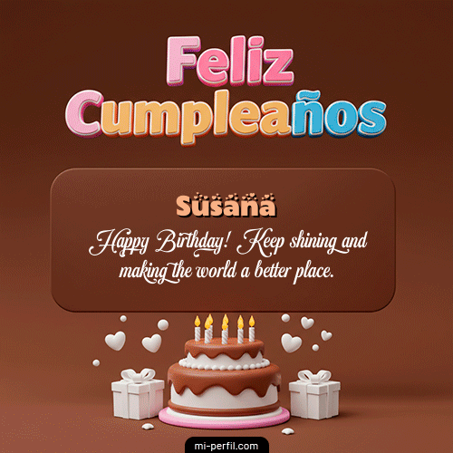 Feliz Cumpleaños IV Susana
