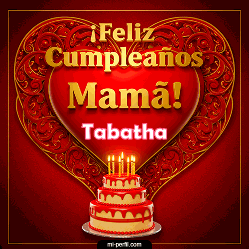 GIF Feliz Cumpleaños Feliz Cumpleaños Mamá personalizado con su nombre