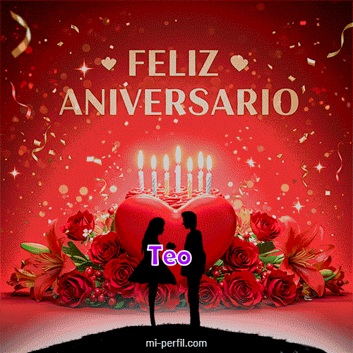 GIF Feliz Cumpleaños Feliz Aniversario 3 personalizado con su nombre
