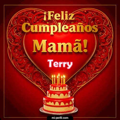 GIF Feliz Cumpleaños Feliz Cumpleaños Mamá personalizado con su nombre