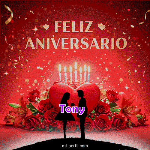 GIF Feliz Cumpleaños Feliz Aniversario 3 personalizado con su nombre
