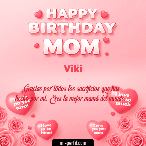 GIF Feliz Cumpleaños Un Feliz Cumpleaños Mamá personalizado con su nombre