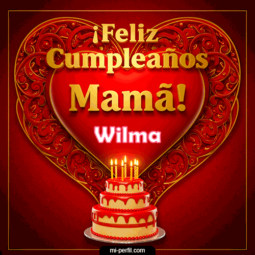 GIF Feliz Cumpleaños Feliz Cumpleaños Mamá personalizado con su nombre