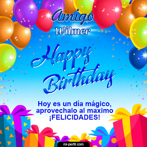 GIF Feliz Cumpleaños Happy BirthDay Amigo personalizado con su nombre