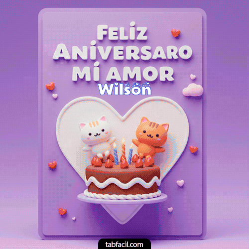 GIF Feliz Cumpleaños Feliz Aniversario personalizado con su nombre