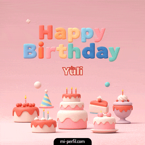GIF Feliz Cumpleaños Happy Birthday II personalizado con su nombre