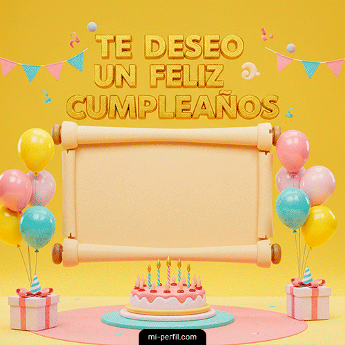 Te deseo un Feliz Cumpleaños