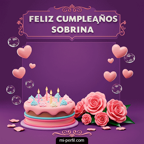 Feliz Cumpleaños Sobrina VII