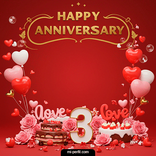 Happy Anniversary 3 st