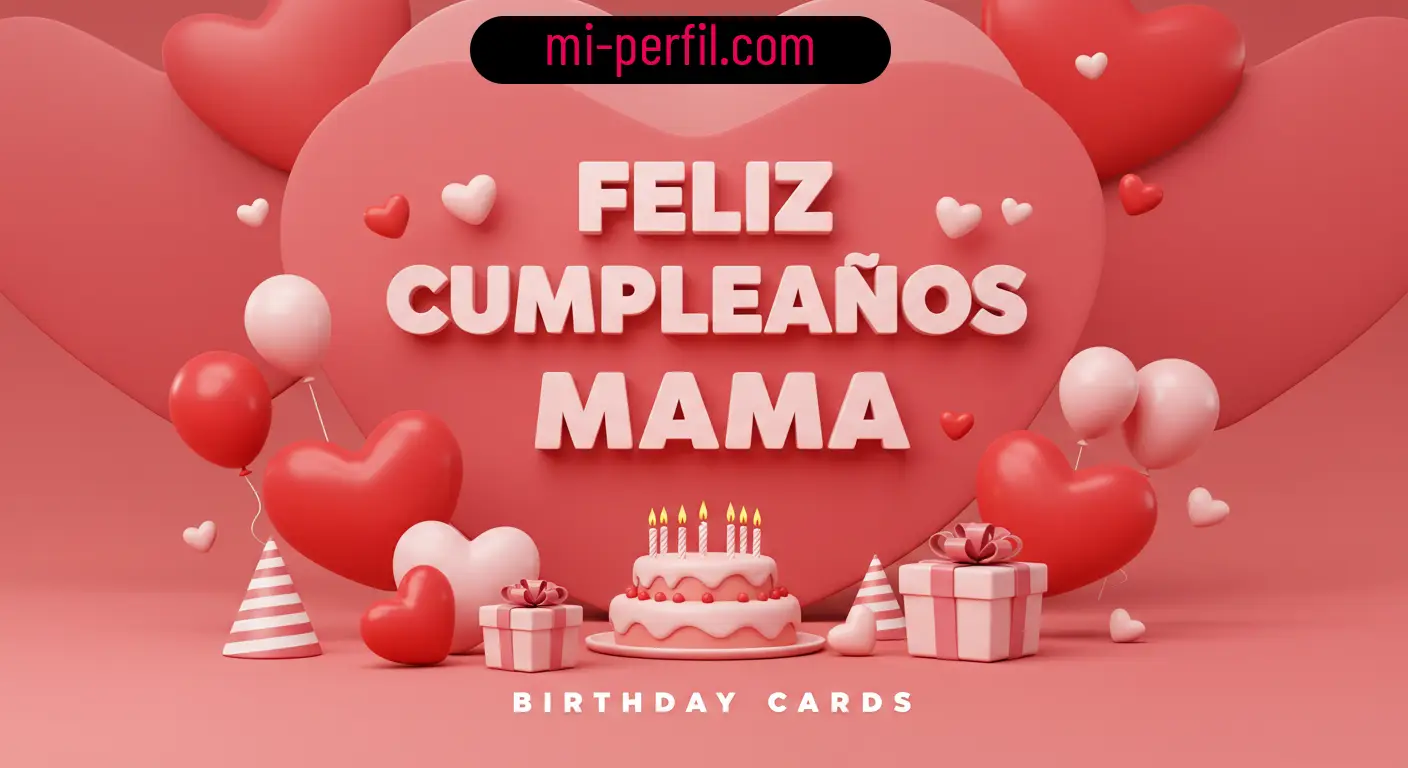 GIFs ¡Celebra el Cumpleaños de Mamá con una Tarjeta Especial!